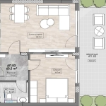 Двустаен апартамент в Пловдив, Кършияка - 68 кв.м за 1253 €/кв.м - Снимка #1