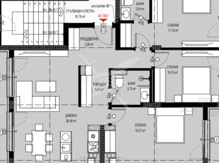 Многостаен апартамент в к.к. Слънчев бряг - 126 кв.м за 917 €/кв.м - Снимка #1
