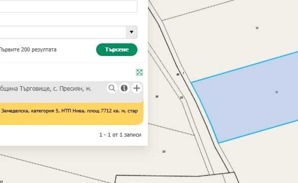 Земеделски имот в Търговище, Център -  кв.м за 988 €/дка - Снимка #1