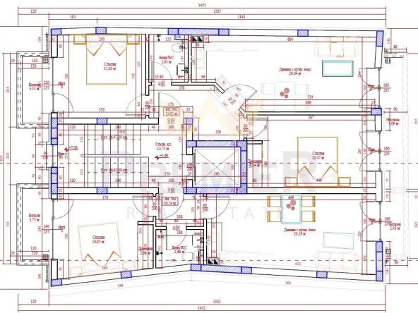 Тристаен апартамент в Варна, Погреби - 73 кв.м за 2129 €/кв.м - Снимка #1
