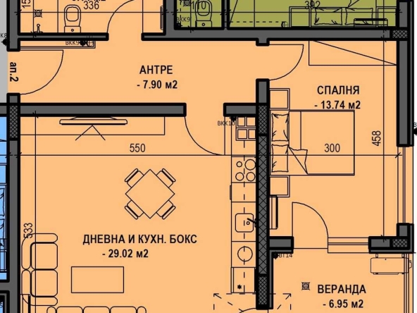 Двустаен апартамент в Пловдив, Остромила - 80 кв.м за 1100 €/кв.м - Снимка #1