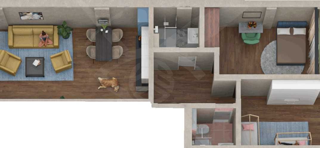 Тристаен апартамент в Пловдив, Христо Смирненски - 102 кв.м за 1490 €/кв.м - Снимка #1