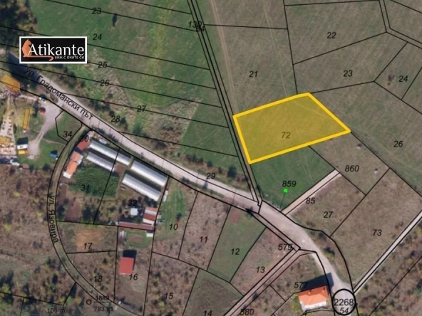 Парцел в Банкя - 1699 кв.м за 105 €/кв.м - Снимка #1