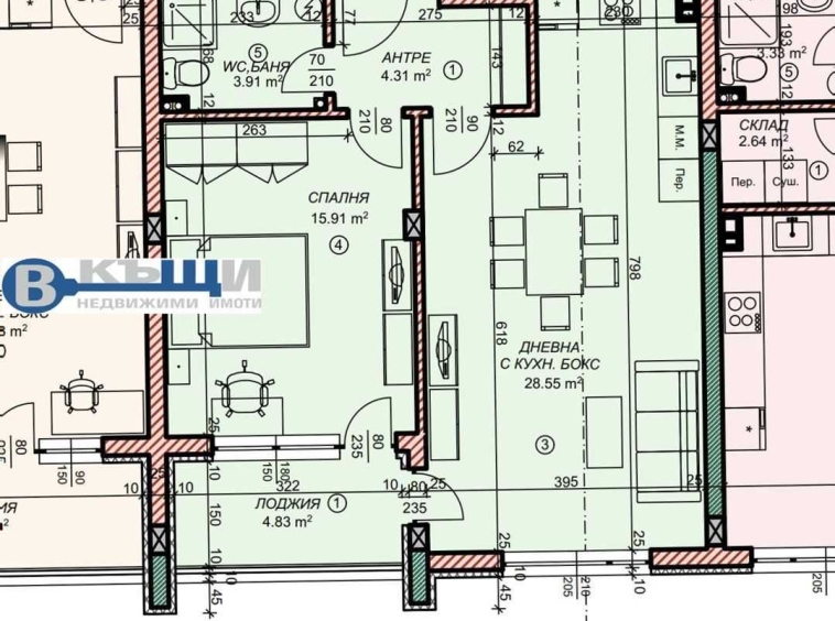 Двустаен апартамент в Велико Търново, Картала - 77 кв.м за 1520 €/кв.м - Снимка #1