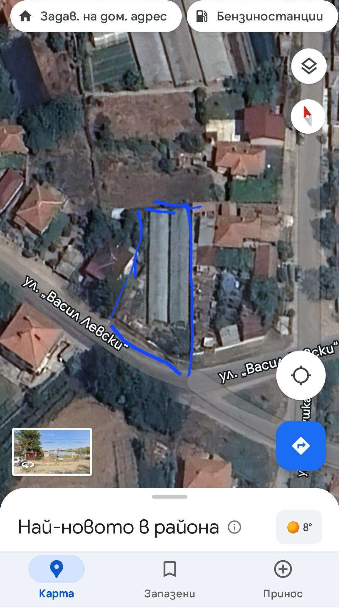 Парцел в Пазарджик, Запад - 500 кв.м за 29 €/кв.м - Снимка #1