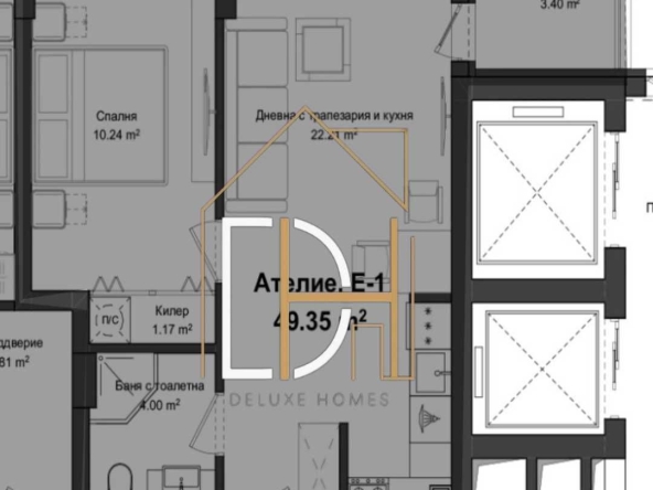 Двустаен апартамент в Пловдив, Гагарин - 56 кв.м за 947 €/кв.м - Снимка #1
