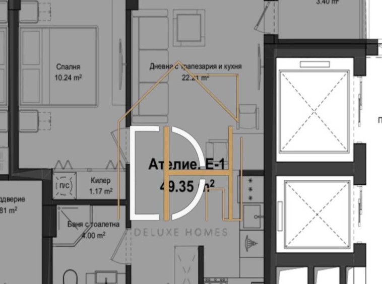 Двустаен апартамент в Пловдив, Гагарин - 56 кв.м за 947 €/кв.м - Снимка #1