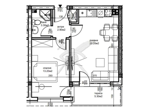 Двустаен апартамент в Пловдив, Беломорски - 53 кв.м за 1416 €/кв.м - Снимка #1