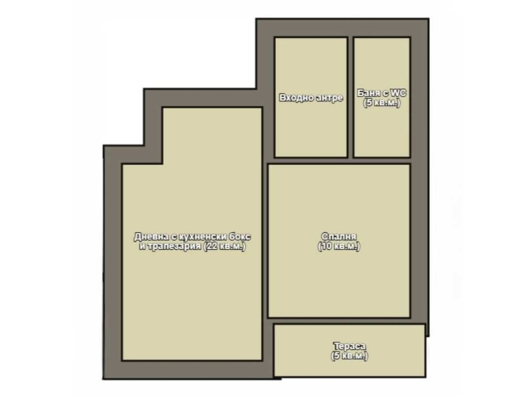 Двустаен апартамент в Варна, Изгрев - 58 кв.м за 1863 €/кв.м - Снимка #1