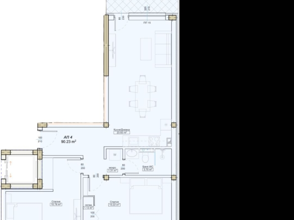Тристаен апартамент в Пловдив, Марица Север - 99 кв.м за 771 €/кв.м - Снимка #1