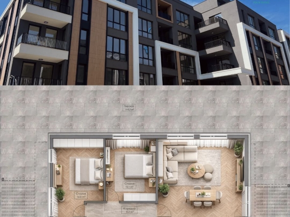 Тристаен апартамент в Пловдив, Марица Север - 215 кв.м за 497 €/кв.м - Снимка #1