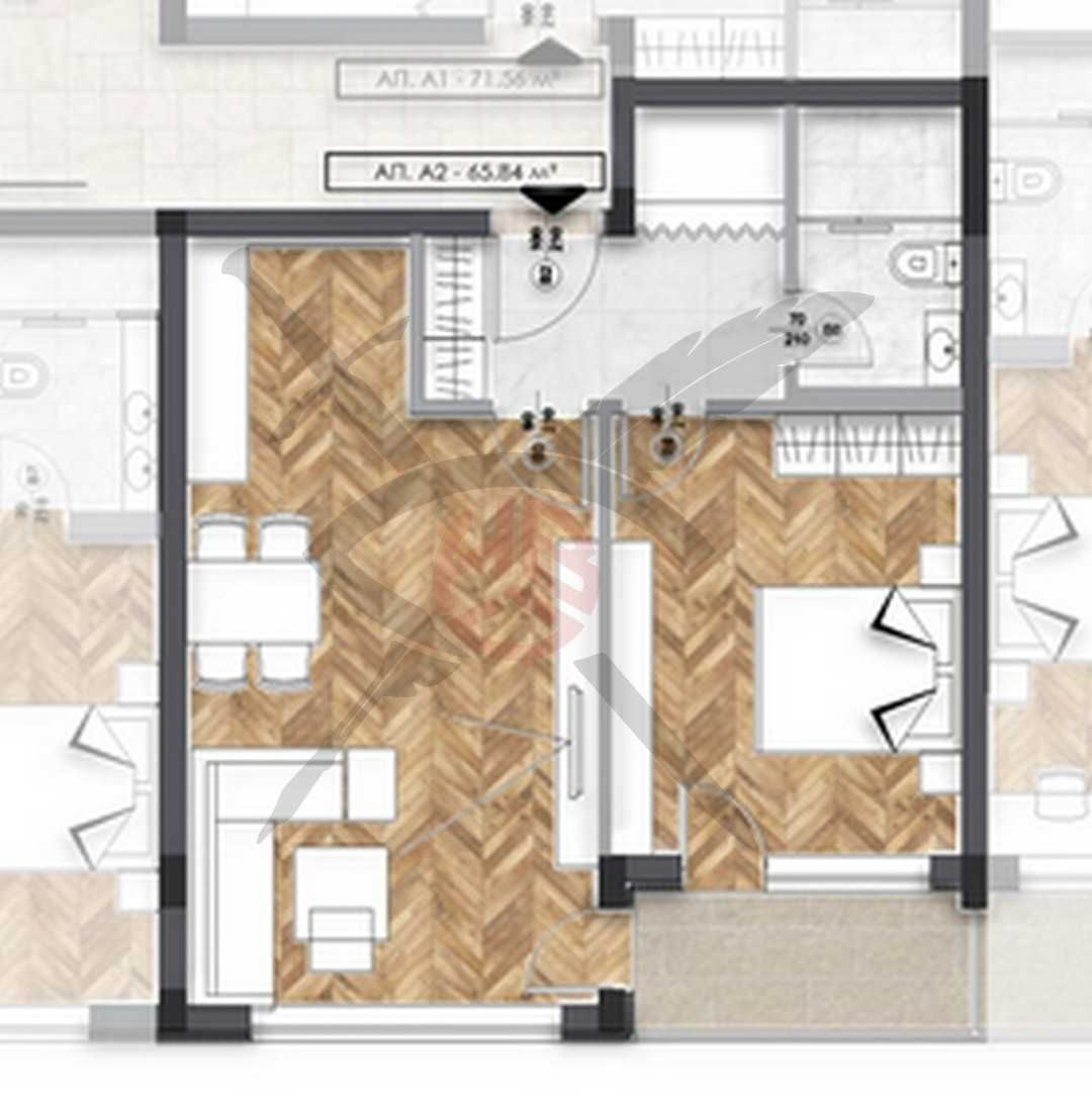 Двустаен апартамент в София, Люлин 6 - 76 кв.м за 1385 €/кв.м - Снимка #1