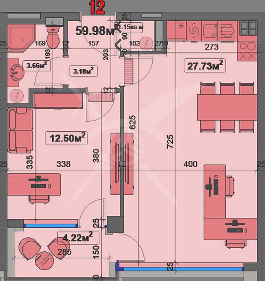 Двустаен апартамент в Варна, Чайка - 73 кв.м за 1385 €/кв.м - Снимка #1