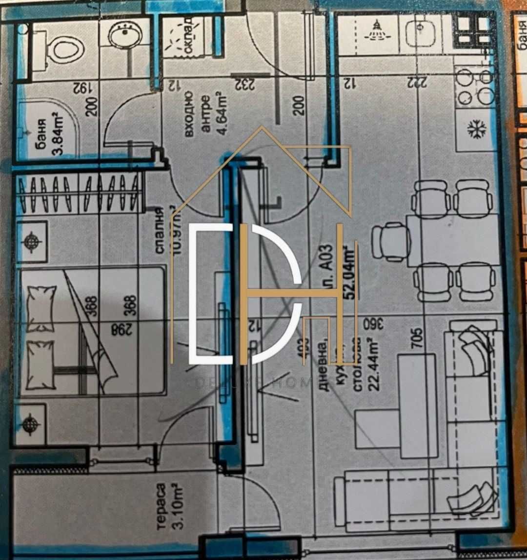 Двустаен апартамент в Пловдив, Христо Смирненски - 60 кв.м за 1817 €/кв.м - Снимка #1