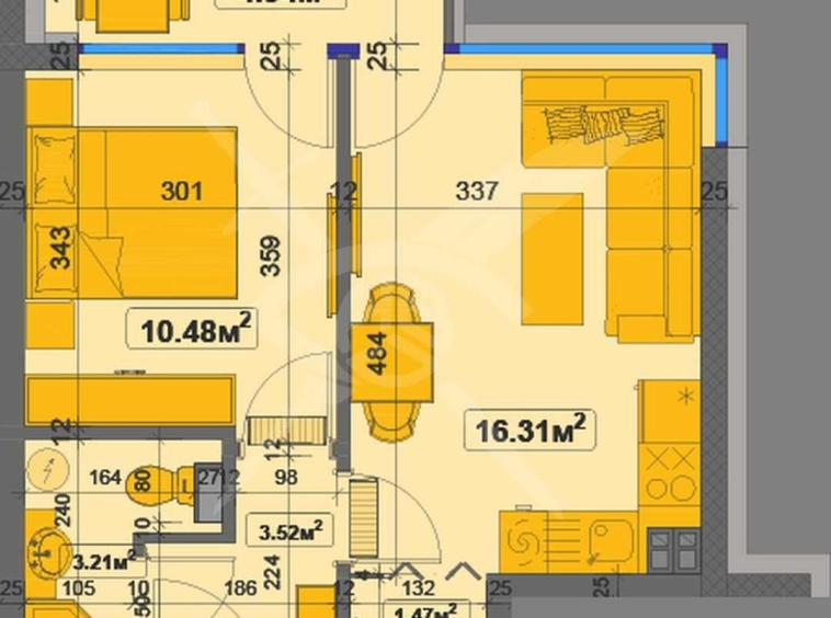 Двустаен апартамент в с. Чайка, Област Варна - 57 кв.м за 2148 €/кв.м - Снимка #1
