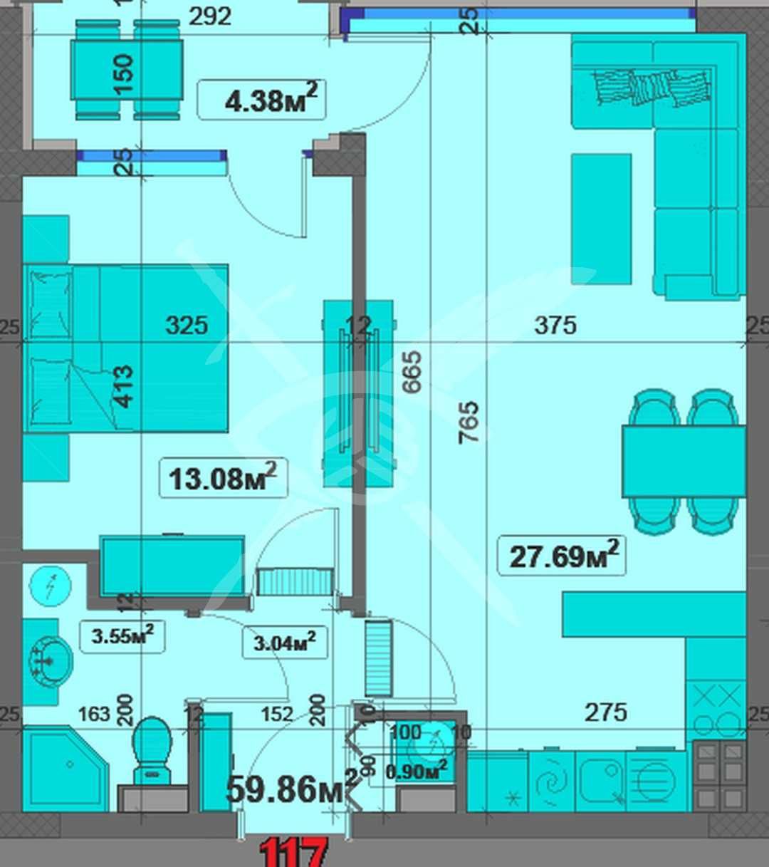 Двустаен апартамент в с. Чайка, Област Варна - 73 кв.м за 2135 €/кв.м - Снимка #1