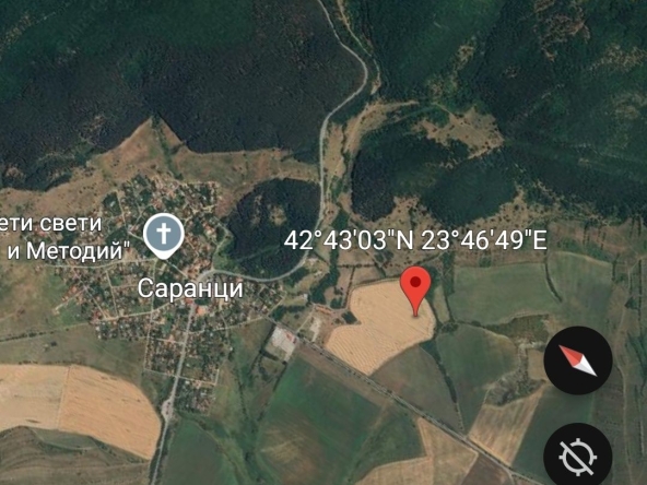 Земеделски имот в с. Саранци, Област София-област -  кв.м за 1718 €/дка - Снимка #1