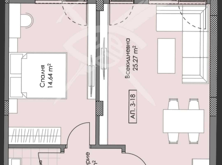 Двустаен апартамент в Пловдив, Остромила - 72 кв.м за 1667 €/кв.м - Снимка #1