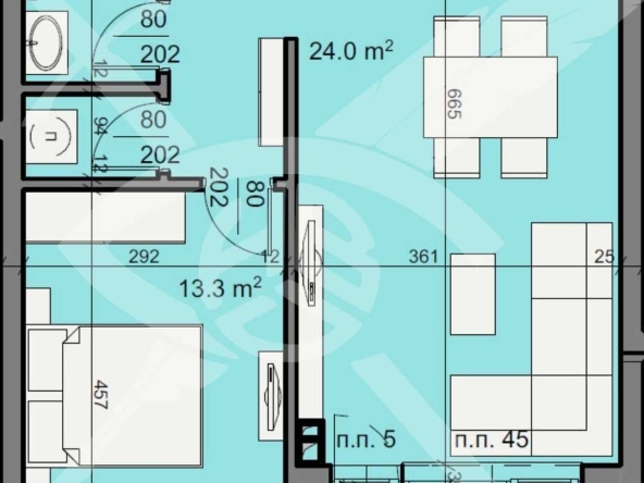Двустаен апартамент в Бургас, Изгрев - 67 кв.м за 1709 €/кв.м - Снимка #1