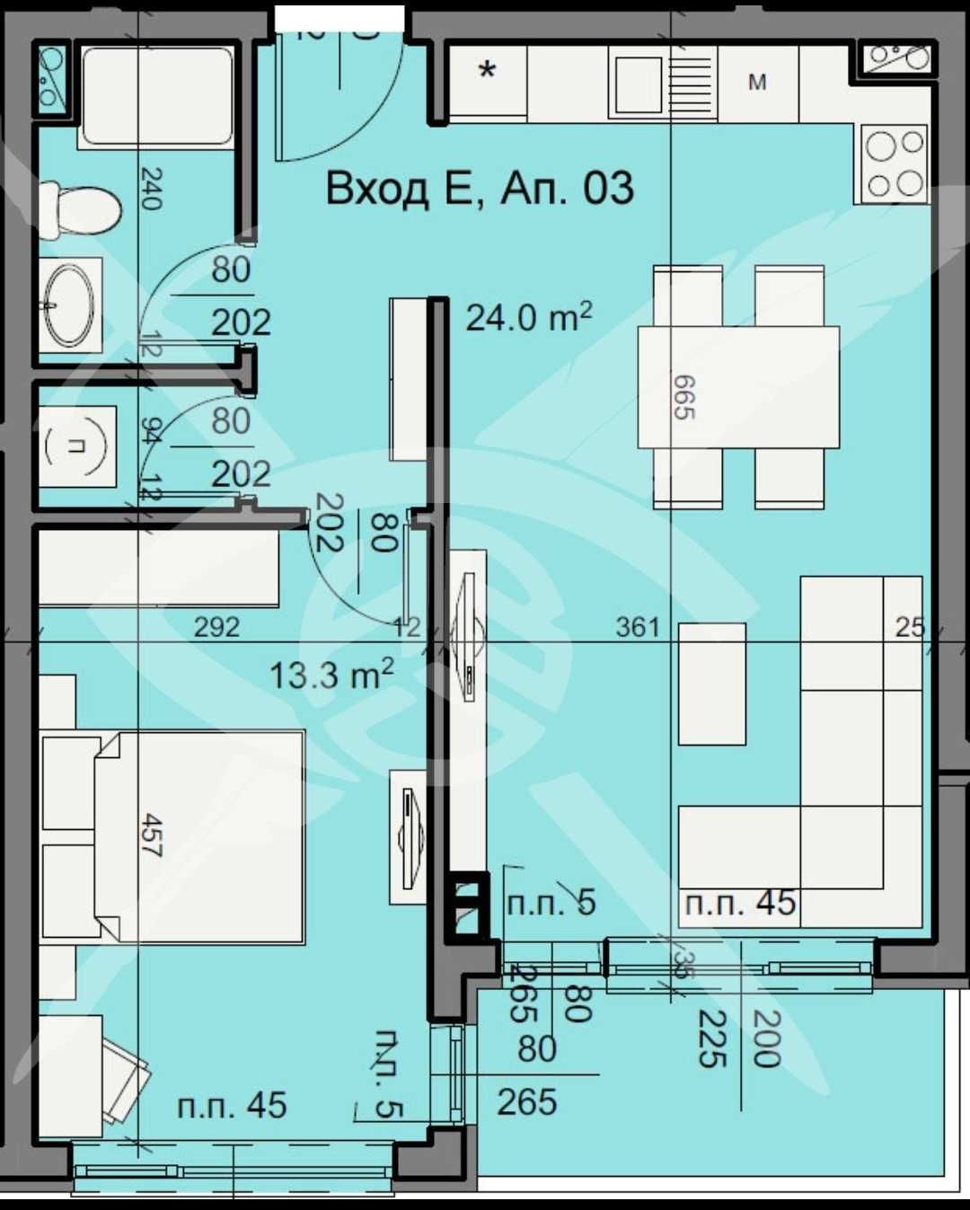 Двустаен апартамент в Бургас, Изгрев - 67 кв.м за 1709 €/кв.м - Снимка #1