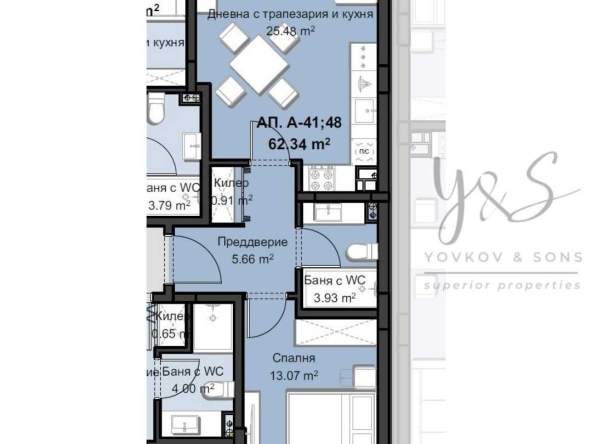 Двустаен апартамент в Пловдив, Христо Смирненски - 78 кв.м за 1449 €/кв.м - Снимка #1