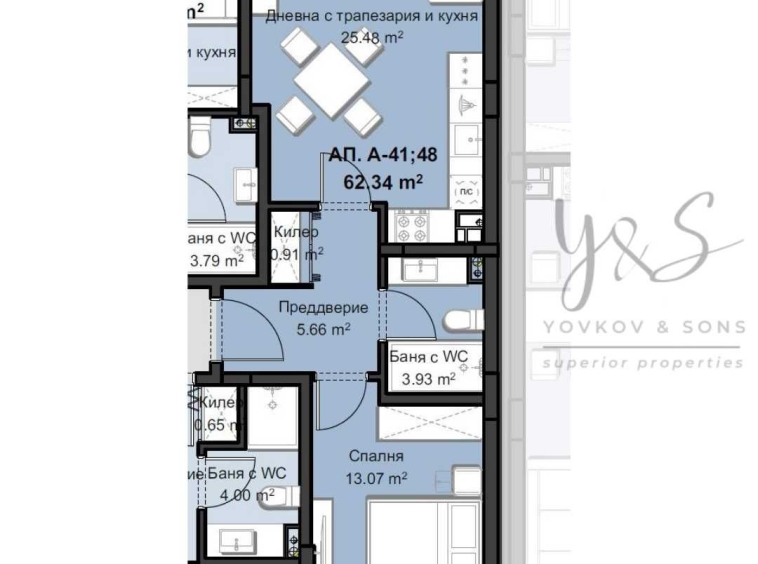 Двустаен апартамент в Пловдив, Христо Смирненски - 78 кв.м за 1449 €/кв.м - Снимка #1