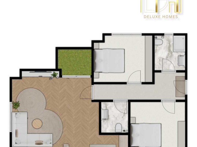 Тристаен апартамент в Пловдив, Беломорски - 99 кв.м за 1435 €/кв.м - Снимка #1