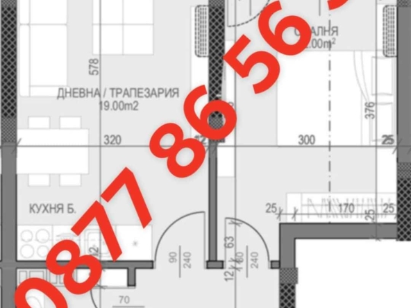 Двустаен апартамент в Пловдив, Гагарин - 60 кв.м за 1550 €/кв.м - Снимка #1