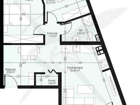 Тристаен апартамент в Варна, Възраждане 1 - 96 кв.м за 1190 €/кв.м - Снимка #1