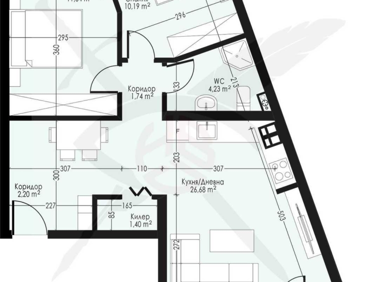 Тристаен апартамент в Варна, Възраждане 1 - 96 кв.м за 1190 €/кв.м - Снимка #1