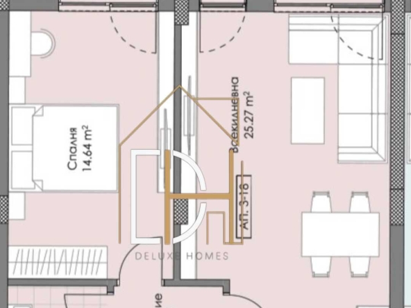 Двустаен апартамент в Пловдив, Остромила - 74 кв.м за 1110 €/кв.м - Снимка #1