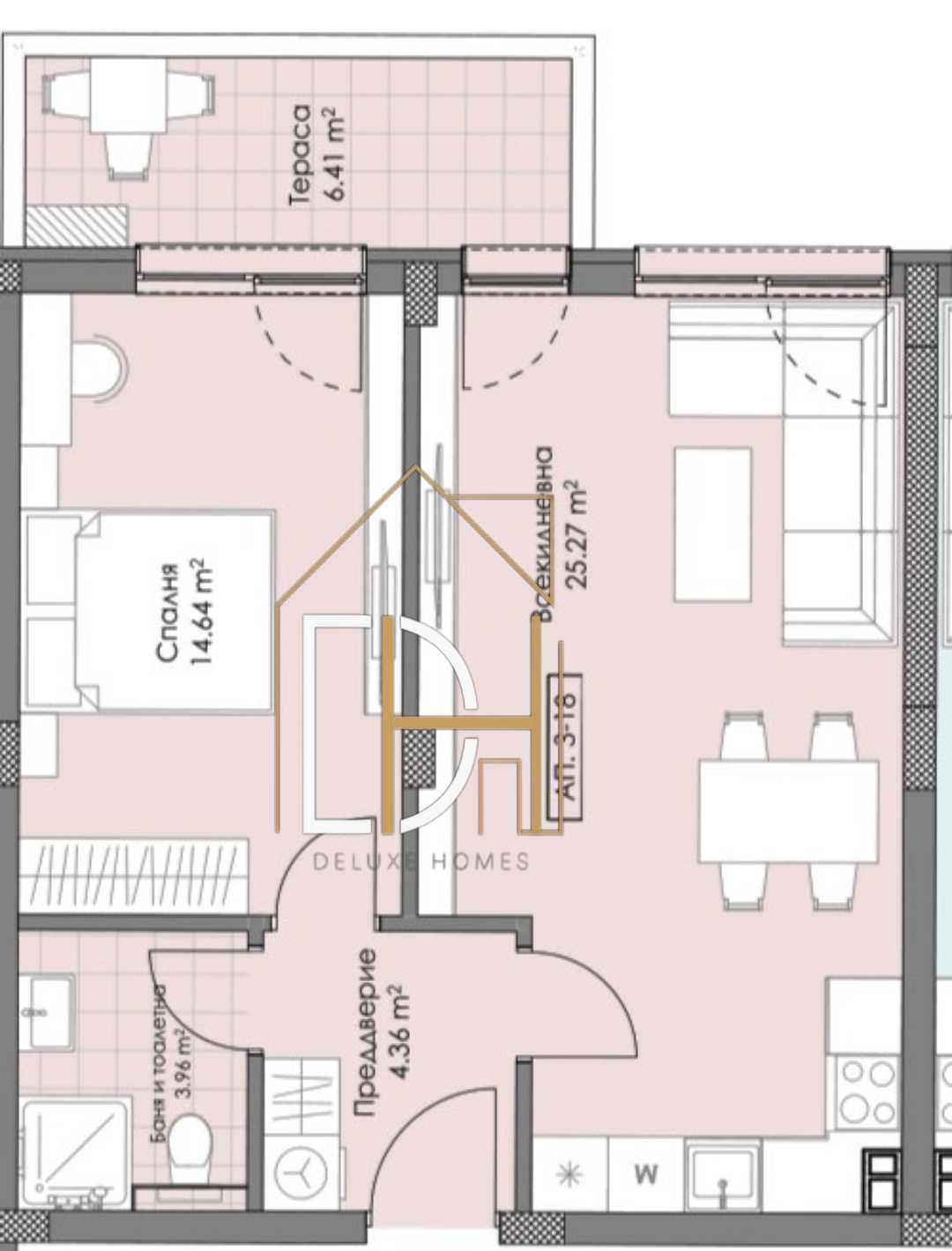 Двустаен апартамент в Пловдив, Остромила - 74 кв.м за 1110 €/кв.м - Снимка #1