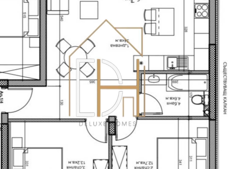 Тристаен апартамент в Пловдив, Кючук Париж - 95 кв.м за 1339 €/кв.м - Снимка #1