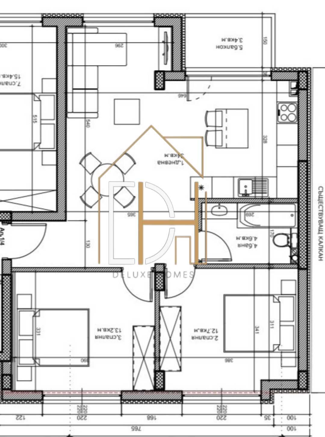 Тристаен апартамент в Пловдив, Кючук Париж - 95 кв.м за 1339 €/кв.м - Снимка #1