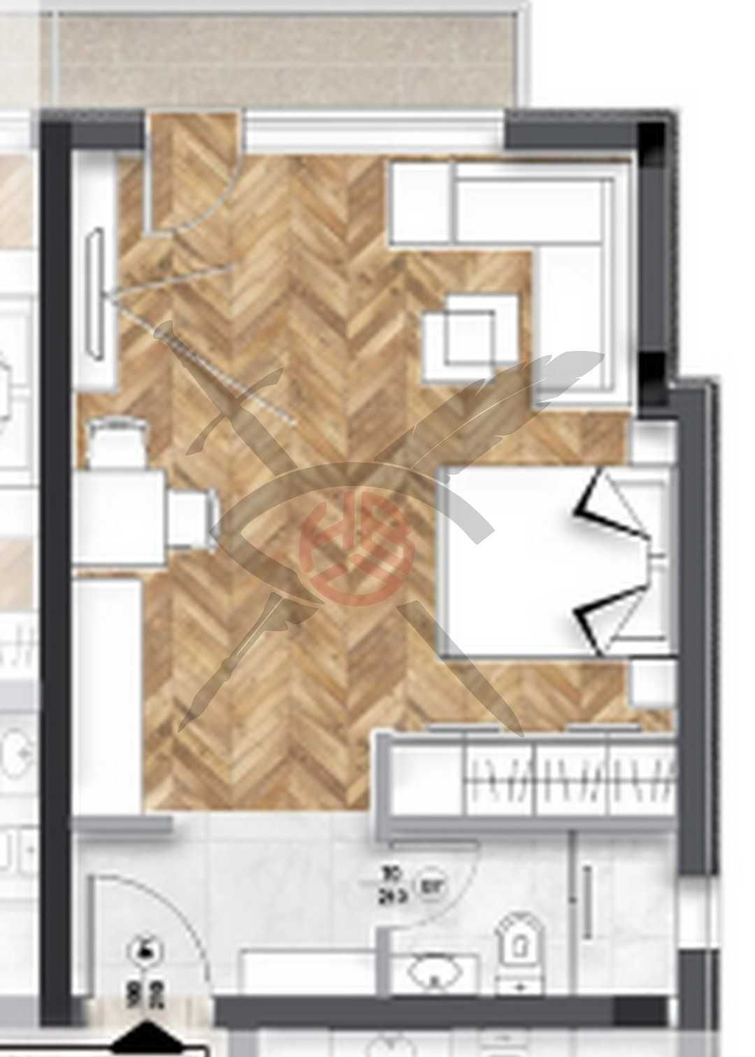 Едностаен апартамент в София, Люлин 6 - 52 кв.м за 1390 €/кв.м - Снимка #1