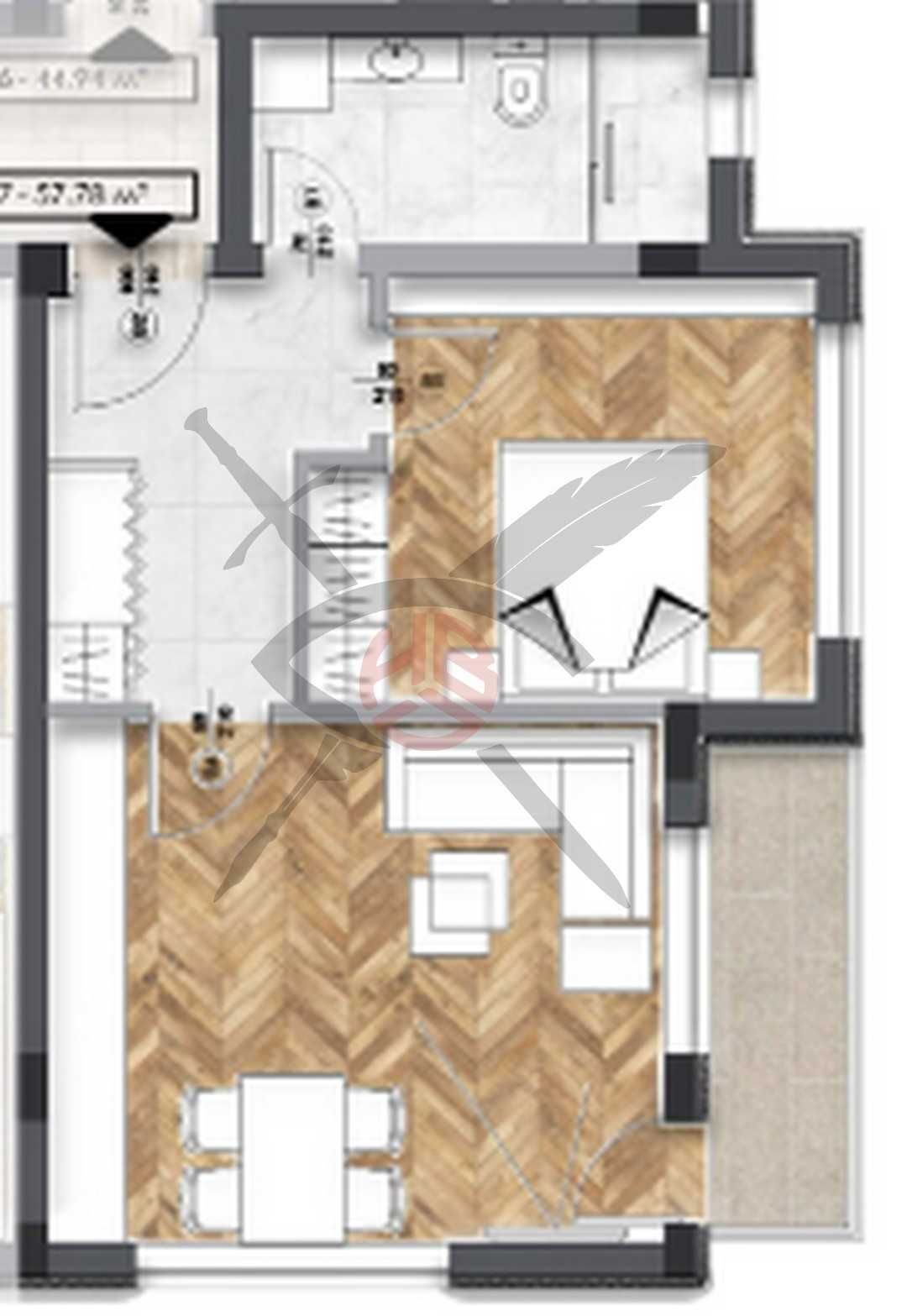 Двустаен апартамент в София, Люлин 6 - 67 кв.м за 1381 €/кв.м - Снимка #1