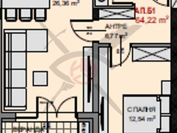 Двустаен апартамент в София, Горна баня - 75 кв.м за 1966 €/кв.м - Снимка #1
