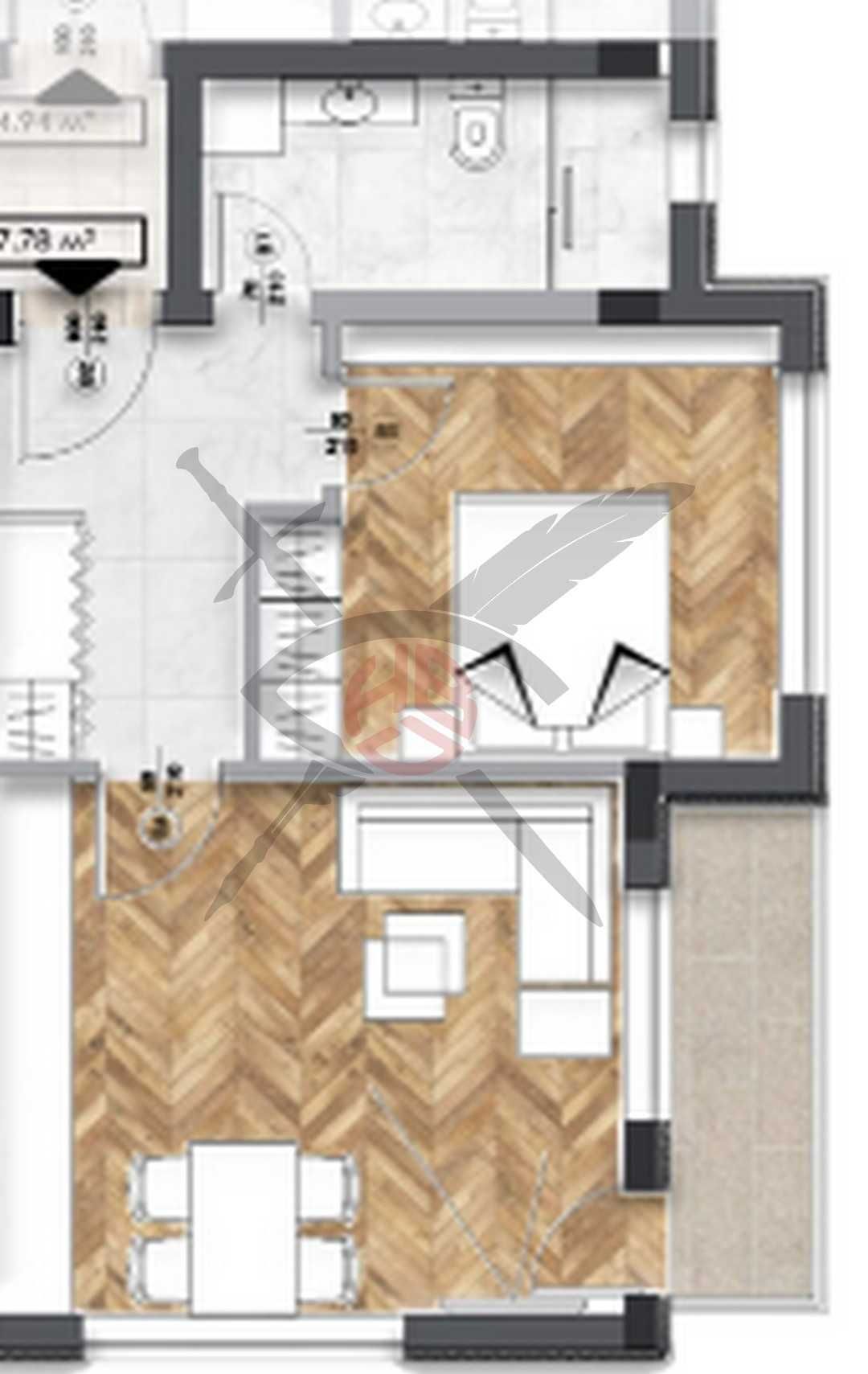 Двустаен апартамент в София, Люлин 6 - 67 кв.м за 1377 €/кв.м - Снимка #1