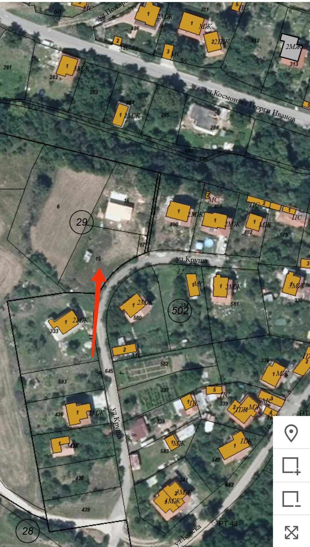 Парцел в с. Пожарево, Област София-област - 720 кв.м за 50 €/кв.м - Снимка #1