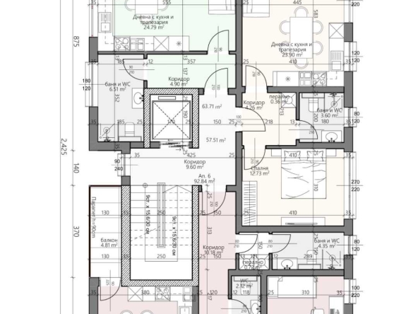 Тристаен апартамент в Пловдив, Христо Смирненски - 108 кв.м за 1008 €/кв.м - Снимка #1