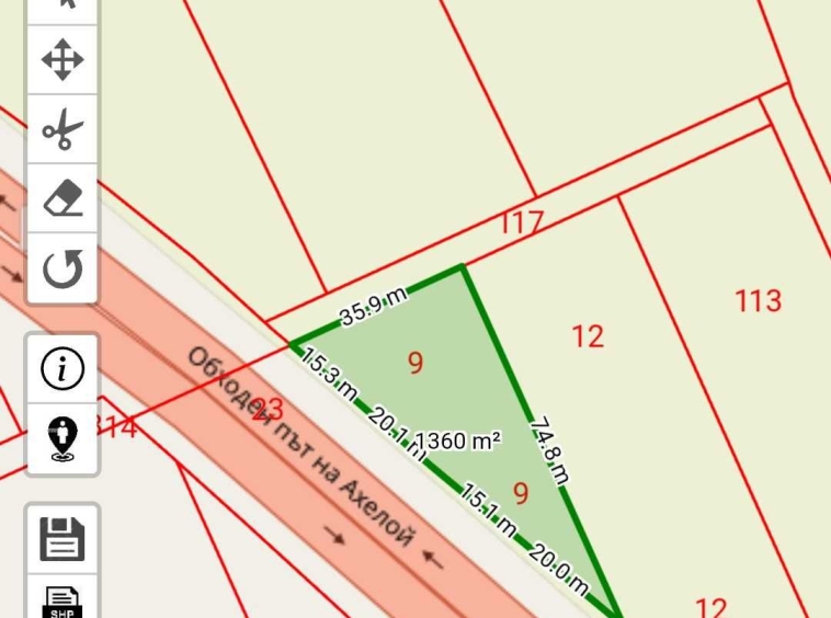 Парцел в с. Равда, Област Бургас - 1360 кв.м за 20 €/кв.м - Снимка #1