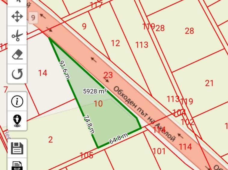 Парцел в с. Равда, Област Бургас - 5923 кв.м за 21 €/кв.м - Снимка #1