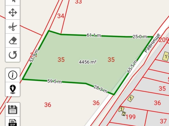 Парцел в София, Суходол - 4456 кв.м за 54 €/кв.м - Снимка #1