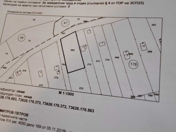Парцел в Търговище, Център - 630 кв.м за 8 €/кв.м - Снимка #1