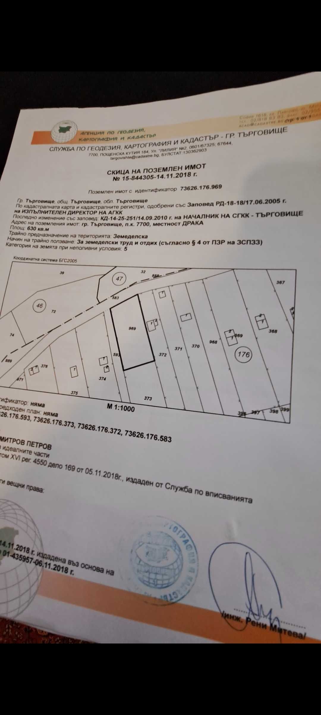 Парцел в Търговище, Център - 630 кв.м за 8 €/кв.м - Снимка #1
