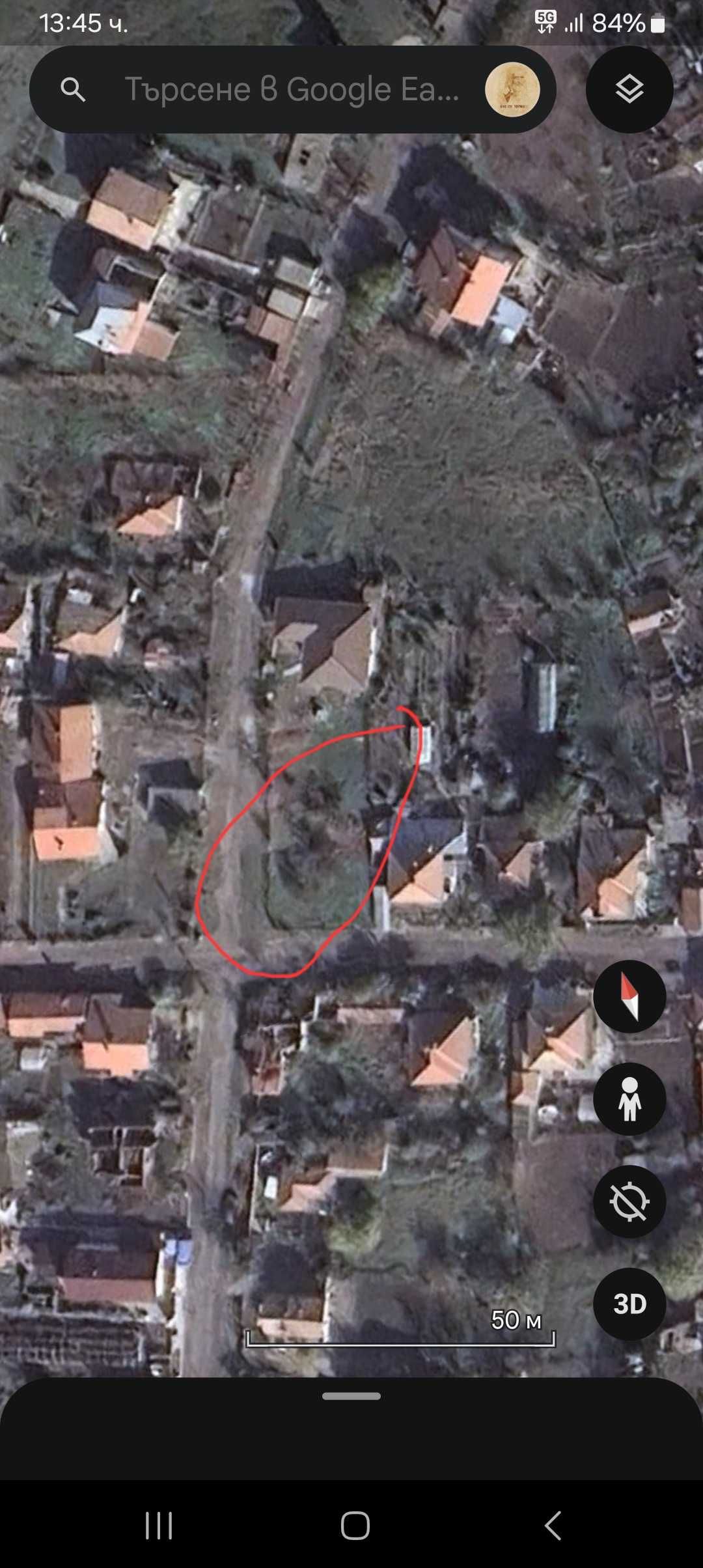 Парцел в Бургас, Изгрев - 476 кв.м за 95 €/кв.м - Снимка #1
