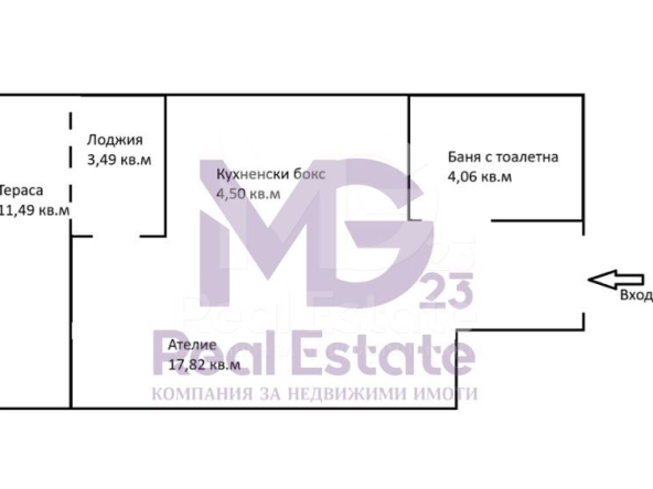 Ателие в Пловдив, Кършияка - 60 кв.м за 1556 €/кв.м - Снимка #1