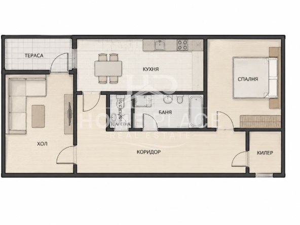 Тристаен апартамент в Варна, Владислав Варненчик - 69 кв.м за 1249 €/кв.м - Снимка #1