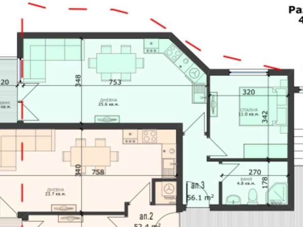 Двустаен апартамент в Варна, м-т Сотира - 66 кв.м за 1496 €/кв.м - Снимка #1