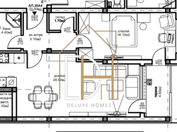 Двустаен апартамент в Пловдив, Южен - 88 кв.м за 1131 €/кв.м - Снимка #1
